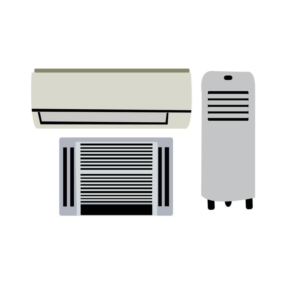 Realistic socket and plug. AC power connector, American and European types of electric equipment.how car air conditioner system work isometric. Fan speed icon vector set.