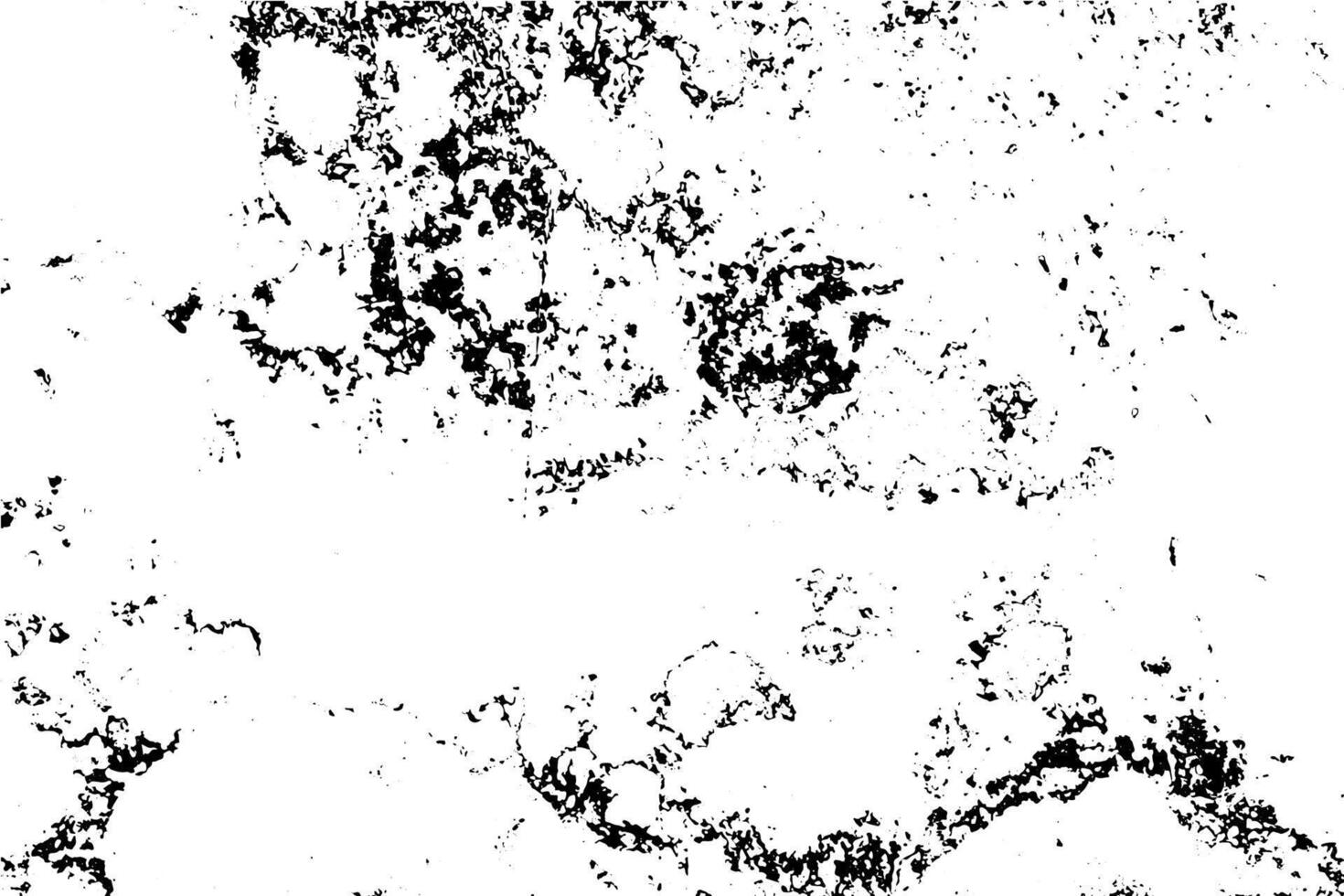 fondo grunge de blanco y negro. textura de ilustración abstracta de grietas, astillas, puntos. patrón monocromo sucio de la vieja superficie desgastada. vector