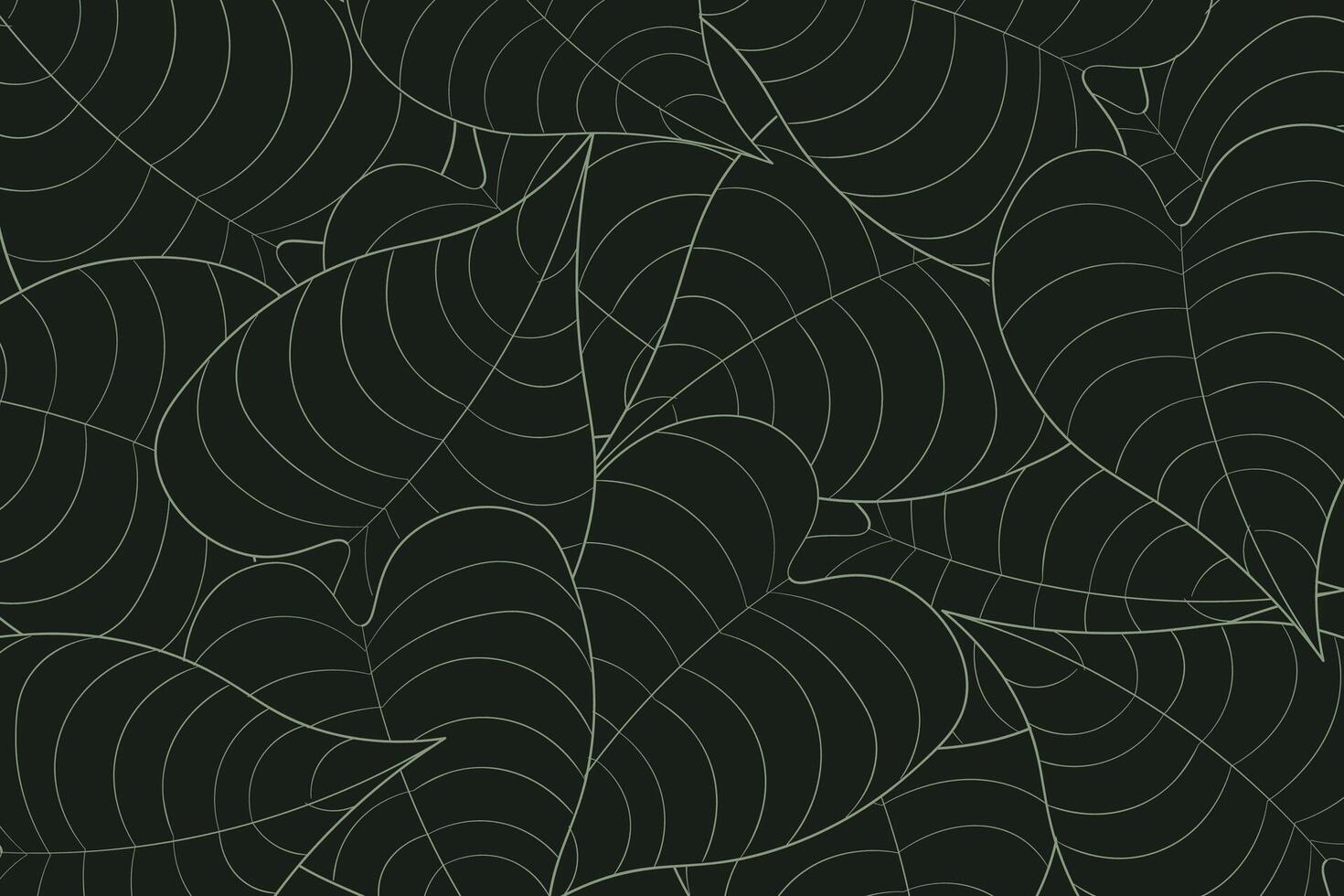 Nature green leaves background vector pattern