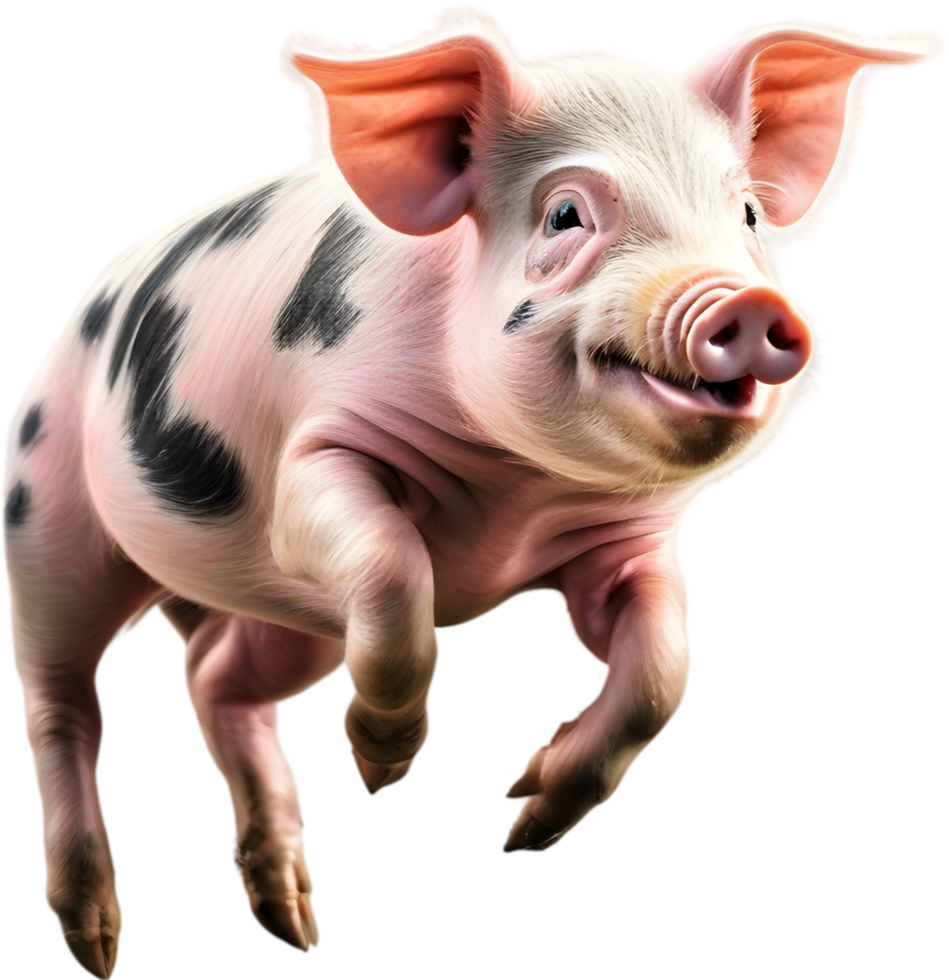 AI generated Watercolor painting of a cute Miniature Pig png