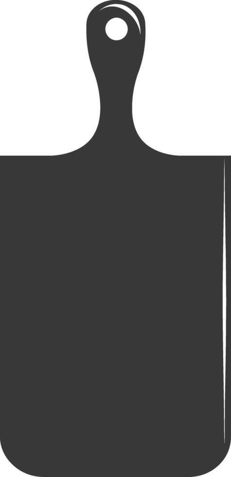AI generated Silhouette Cutting Board Cooking Tool black color only vector