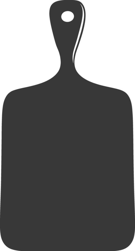 AI generated Silhouette Cutting Board Cooking Tool black color only vector