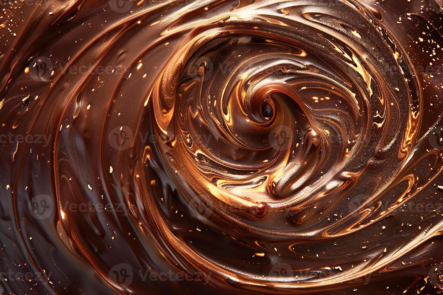 AI generated Generative ai on the theme of beautiful tasty liquid chocolate on wave abstract dark background photo