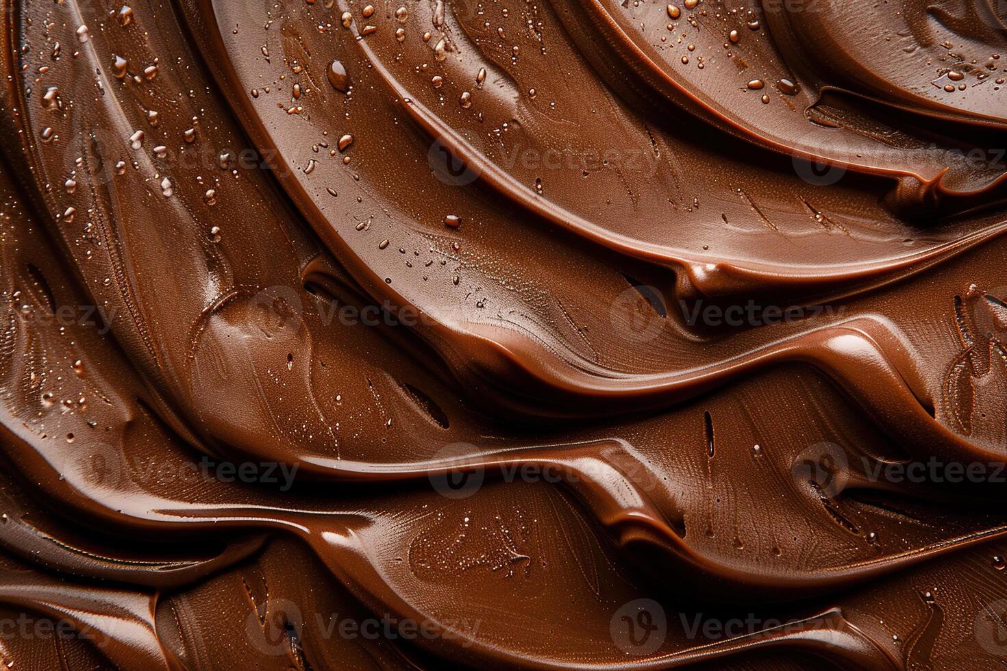 AI generated Generative ai on the theme of beautiful tasty liquid chocolate on wave abstract dark background photo