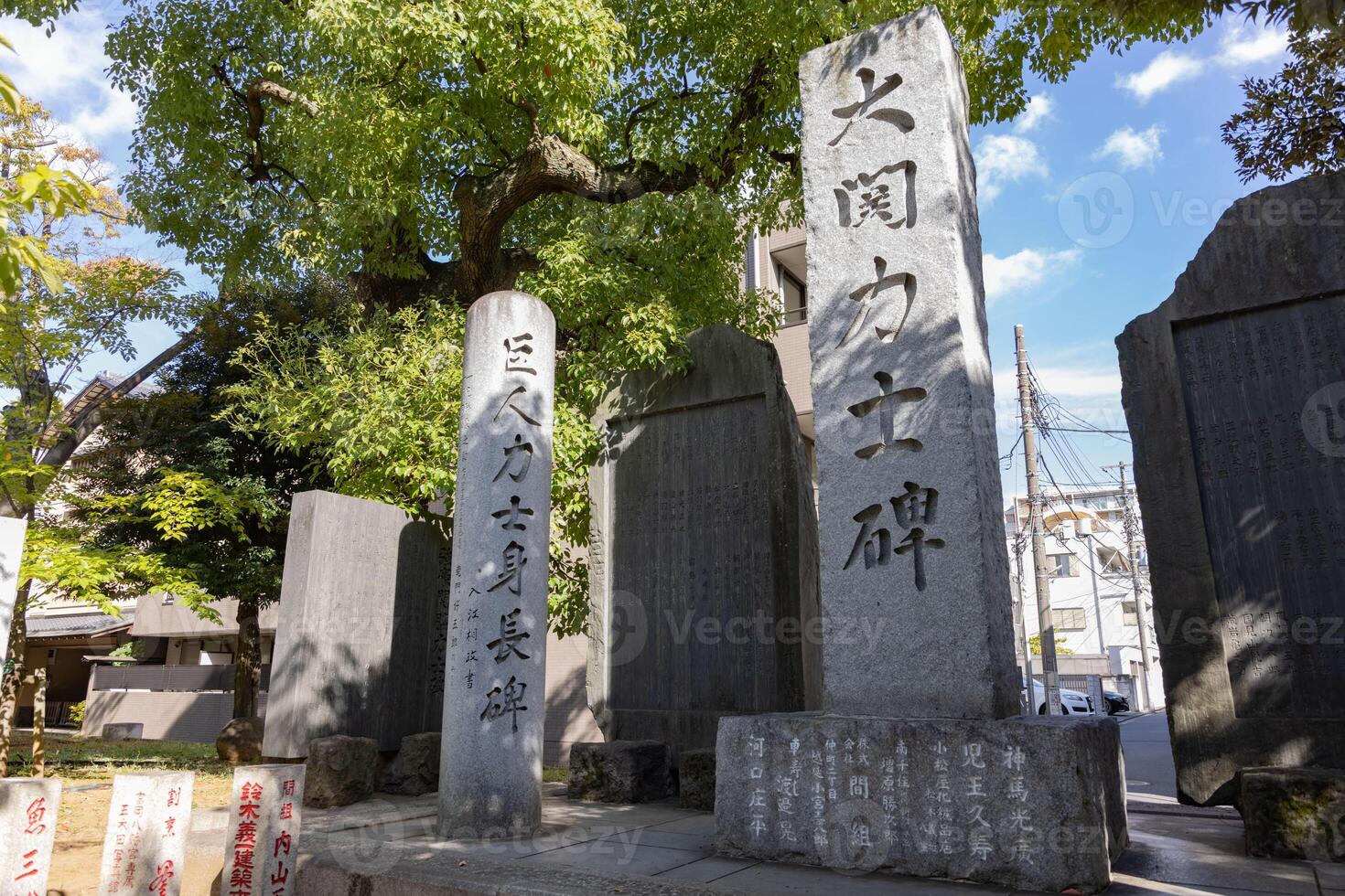 A stone monument at Tomioka Shrine photo