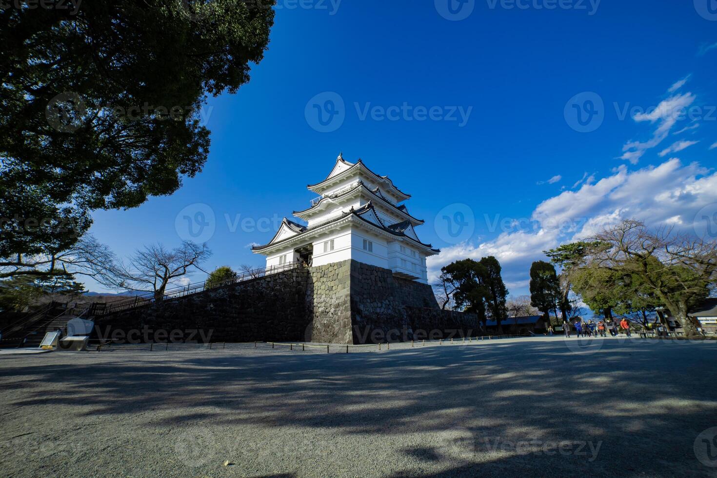 Odawara castle in Kanagawa wide shot photo