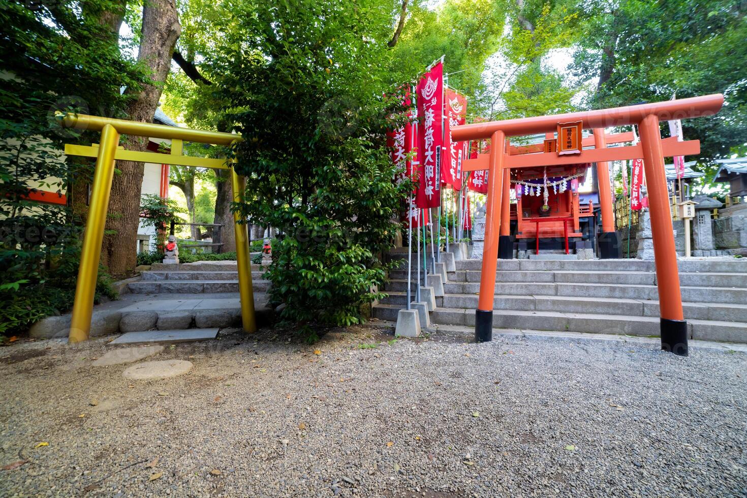 A traditional gate at Japanese Shrine photo