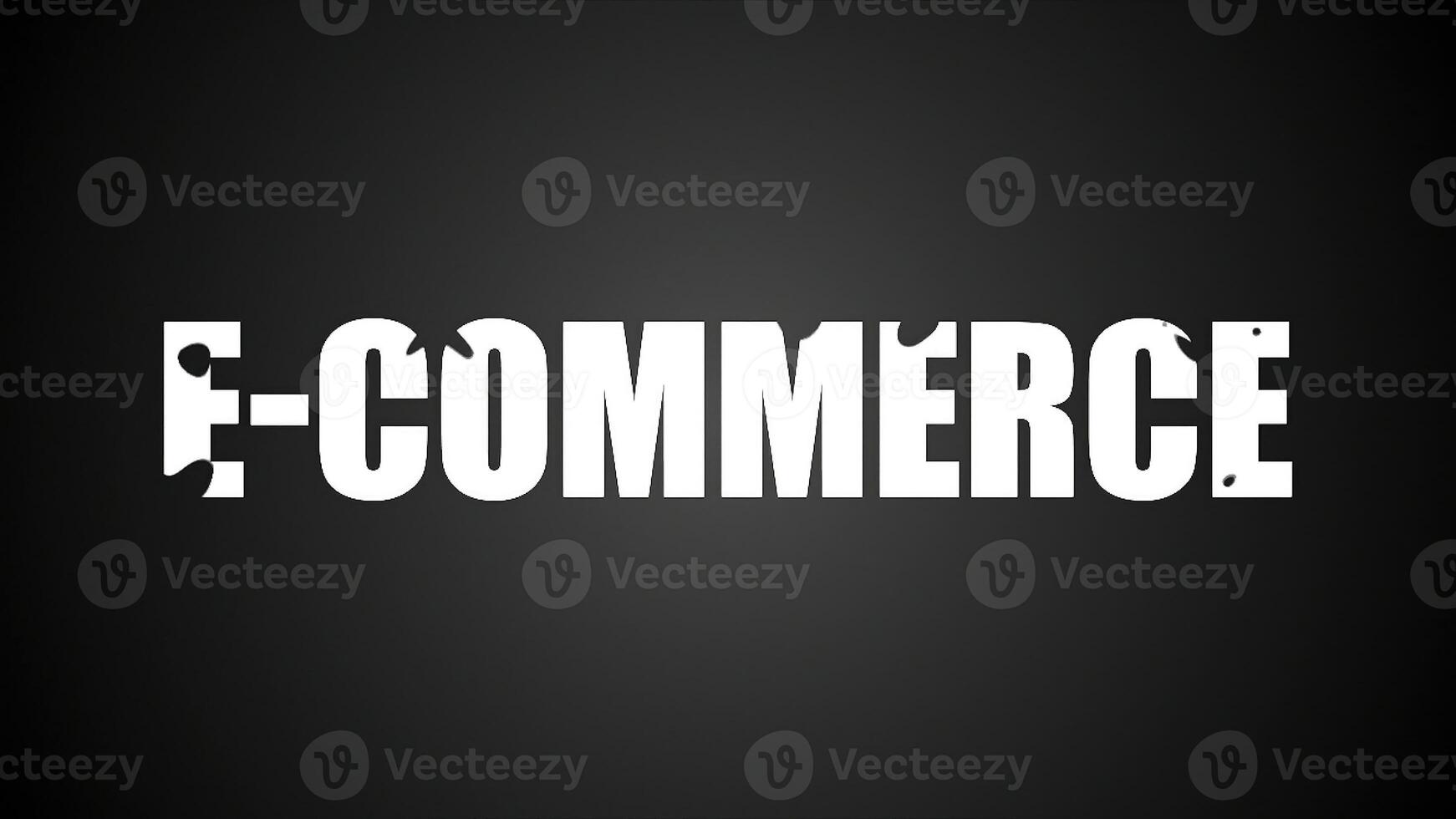 E-commerce text. Abstract background. Digital 3d rendering. photo
