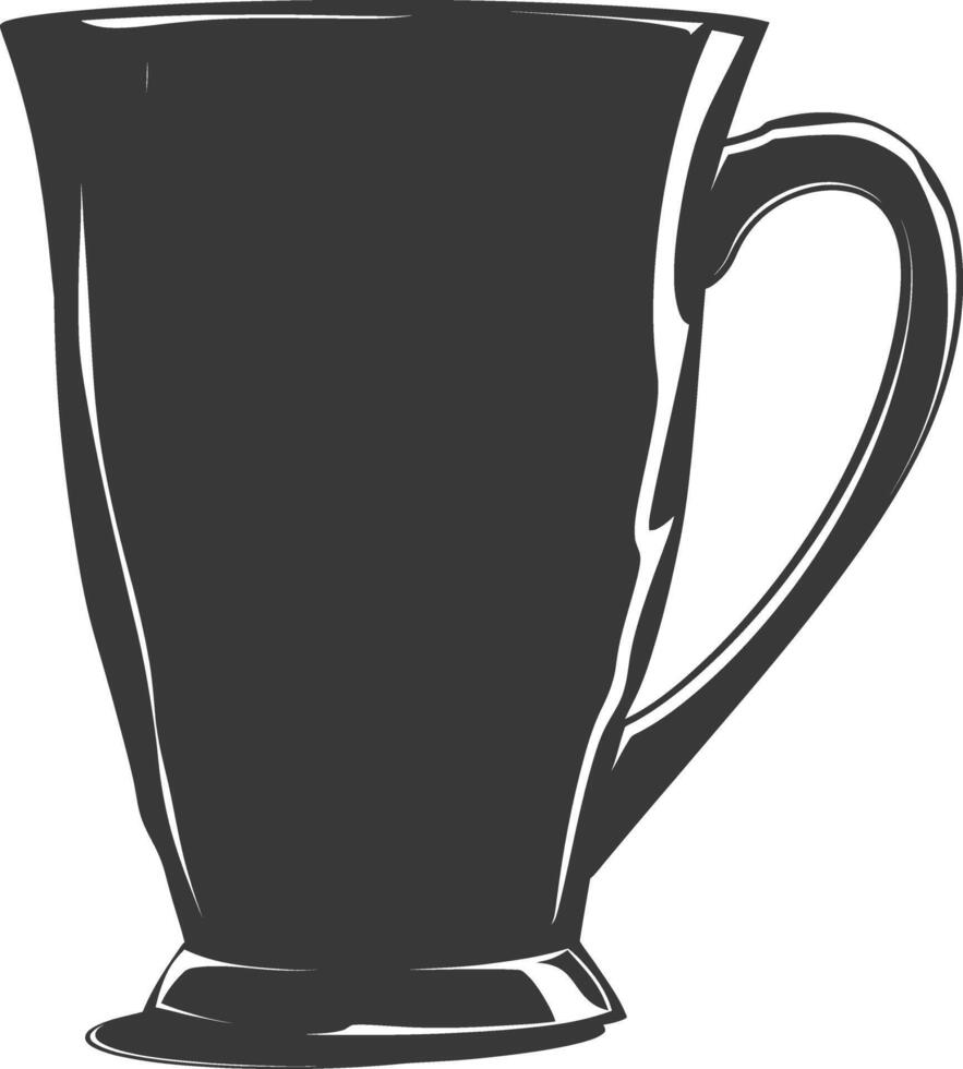 AI generated Silhouette Scandinavian Unique Mug black color only vector