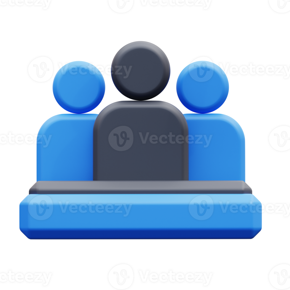 3d illustration group icon png