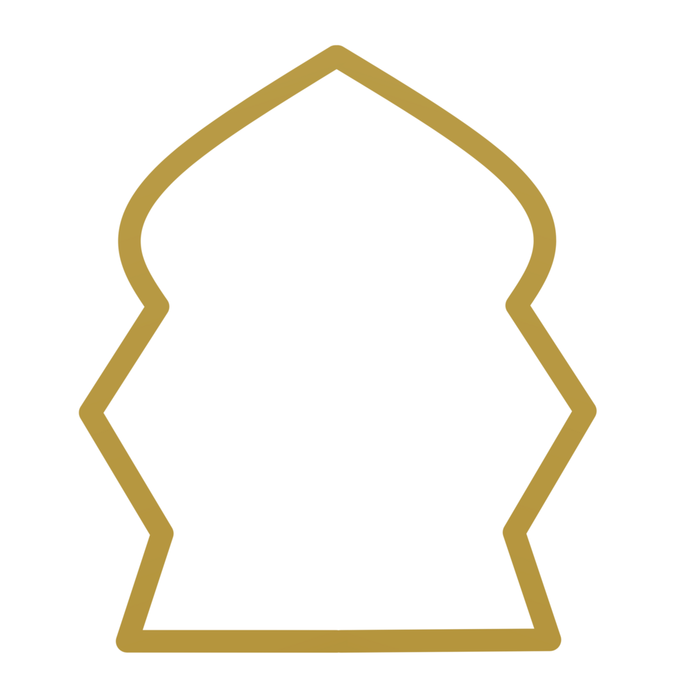 Islamic arch frame png