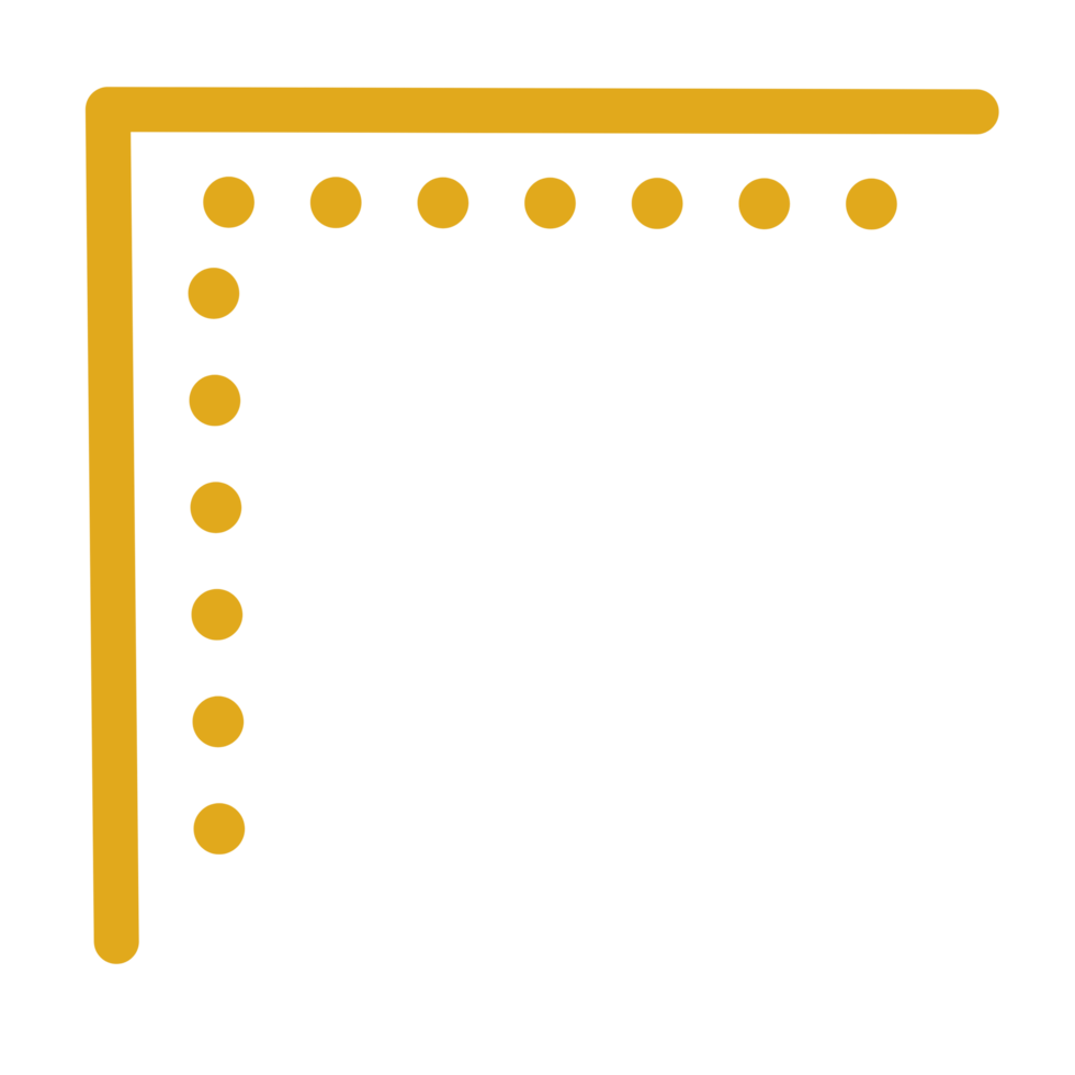 Gold frame corner png