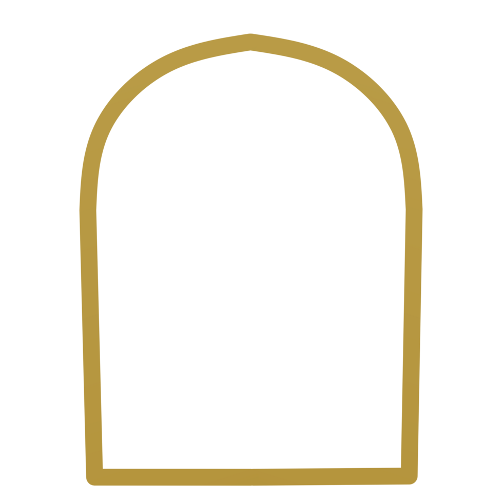 Islamic arch frame png