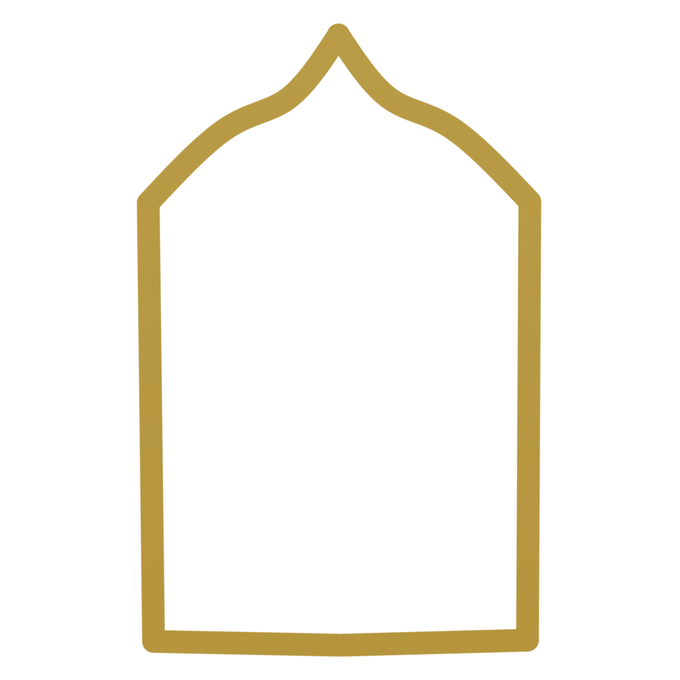 Islamic arch frame png