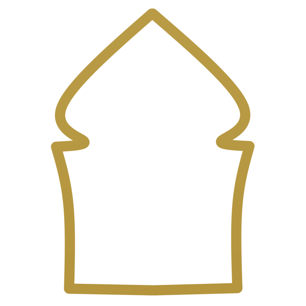 Islamic arch frame png