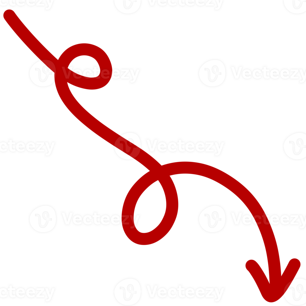 Red arrow element png