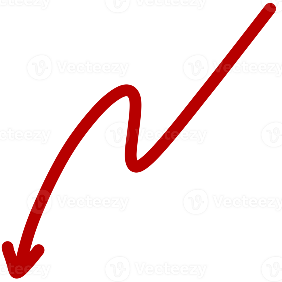 Red arrow element png