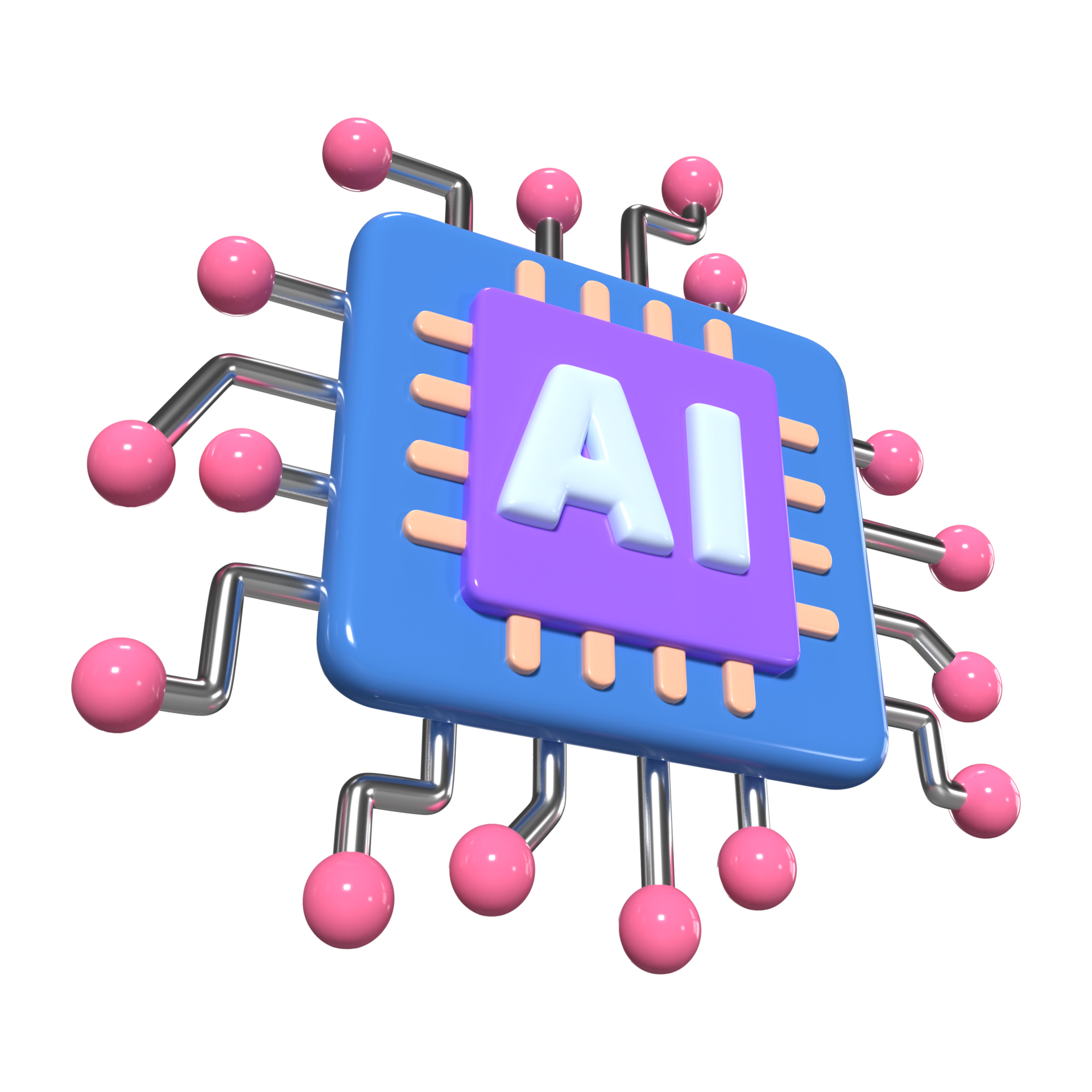 Machine Learning 3D Illustration Icon 42382065 PNG