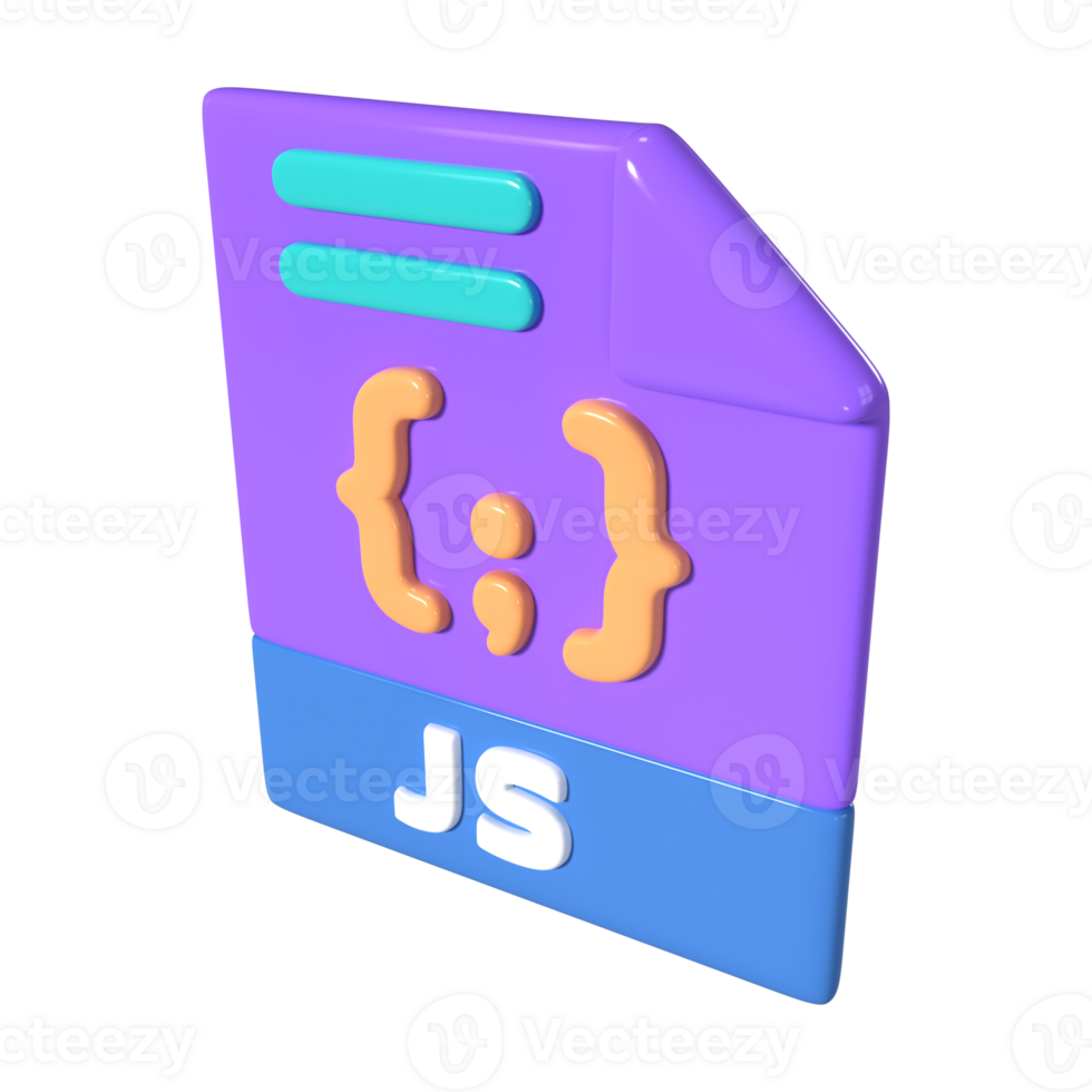 Javascript File 3D Illustration Icon 42382066 PNG