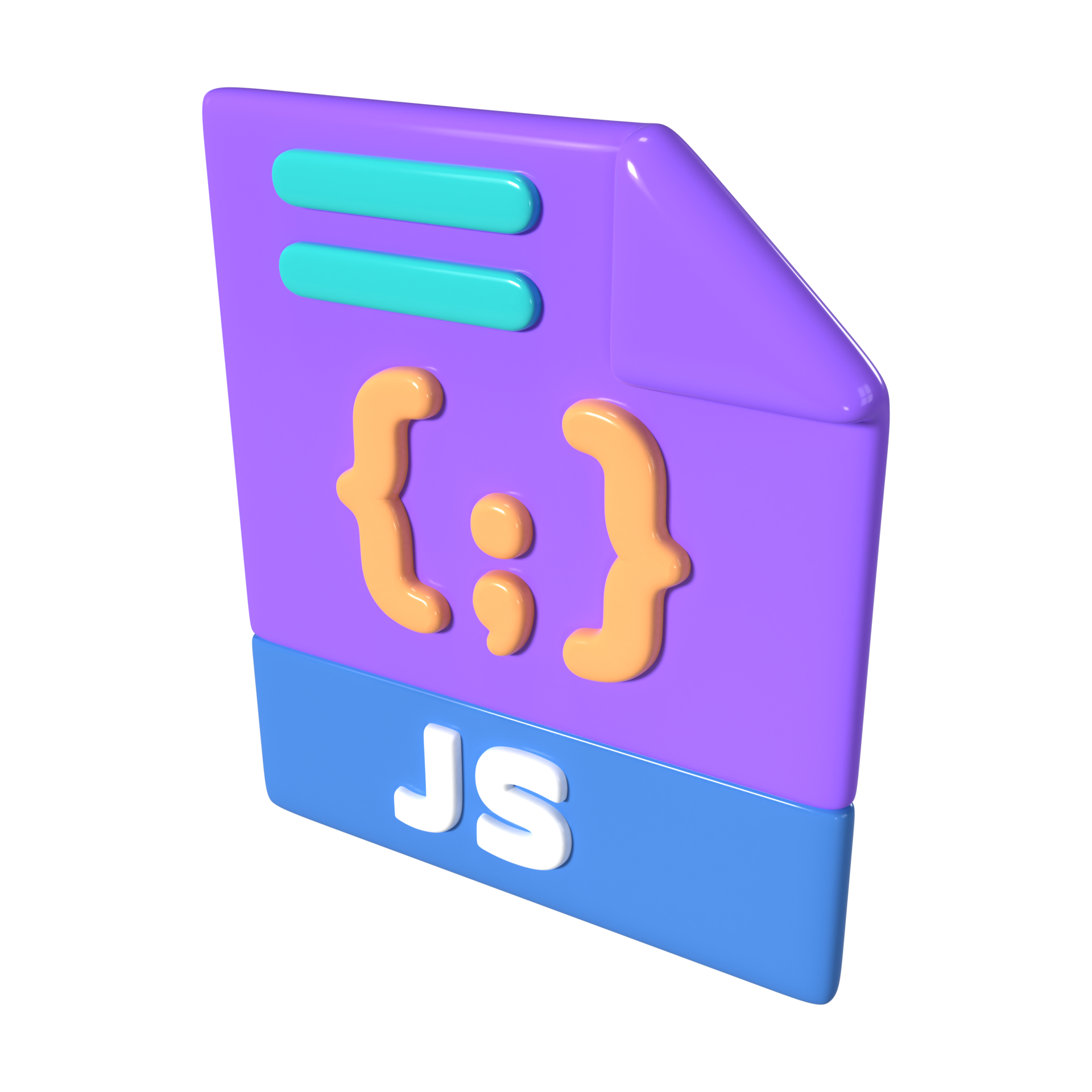 Javascript File 3D Illustration Icon 42382066 PNG