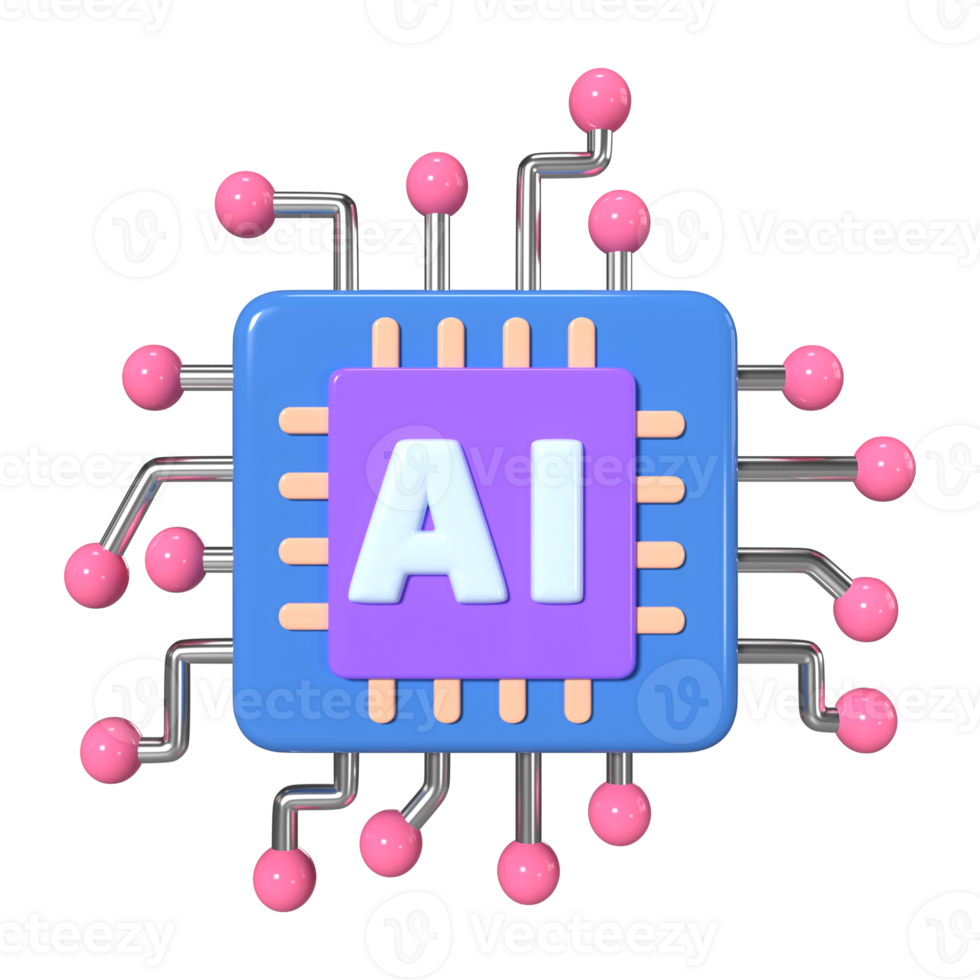 Machine Learning 3D Illustration Icon 42382075 PNG