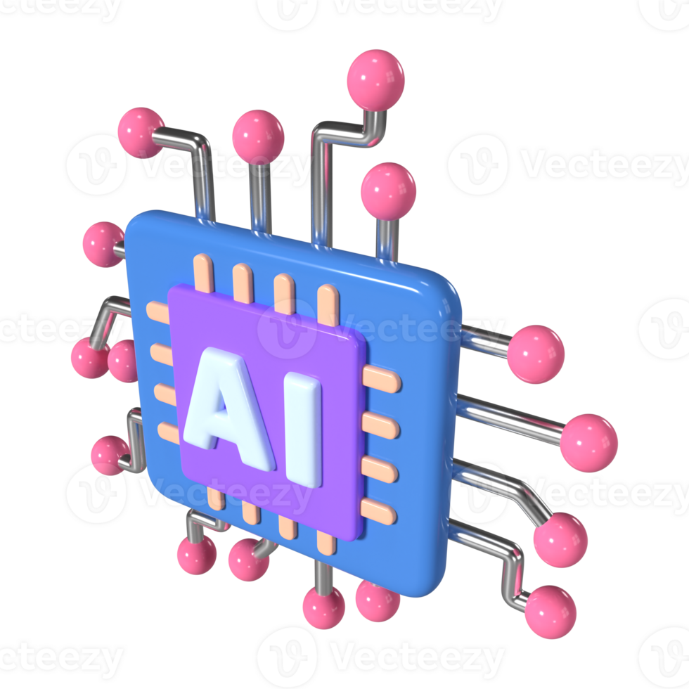 Machine Learning 3D Illustration Icon 42382080 PNG