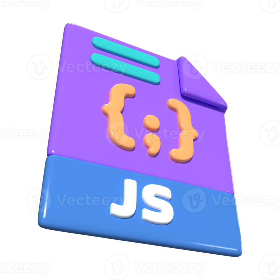 Javascript File 3D Illustration Icon 42382081 PNG