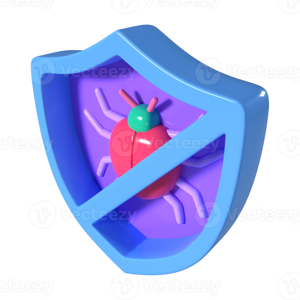 Antivirus 3D Illustration Icon png