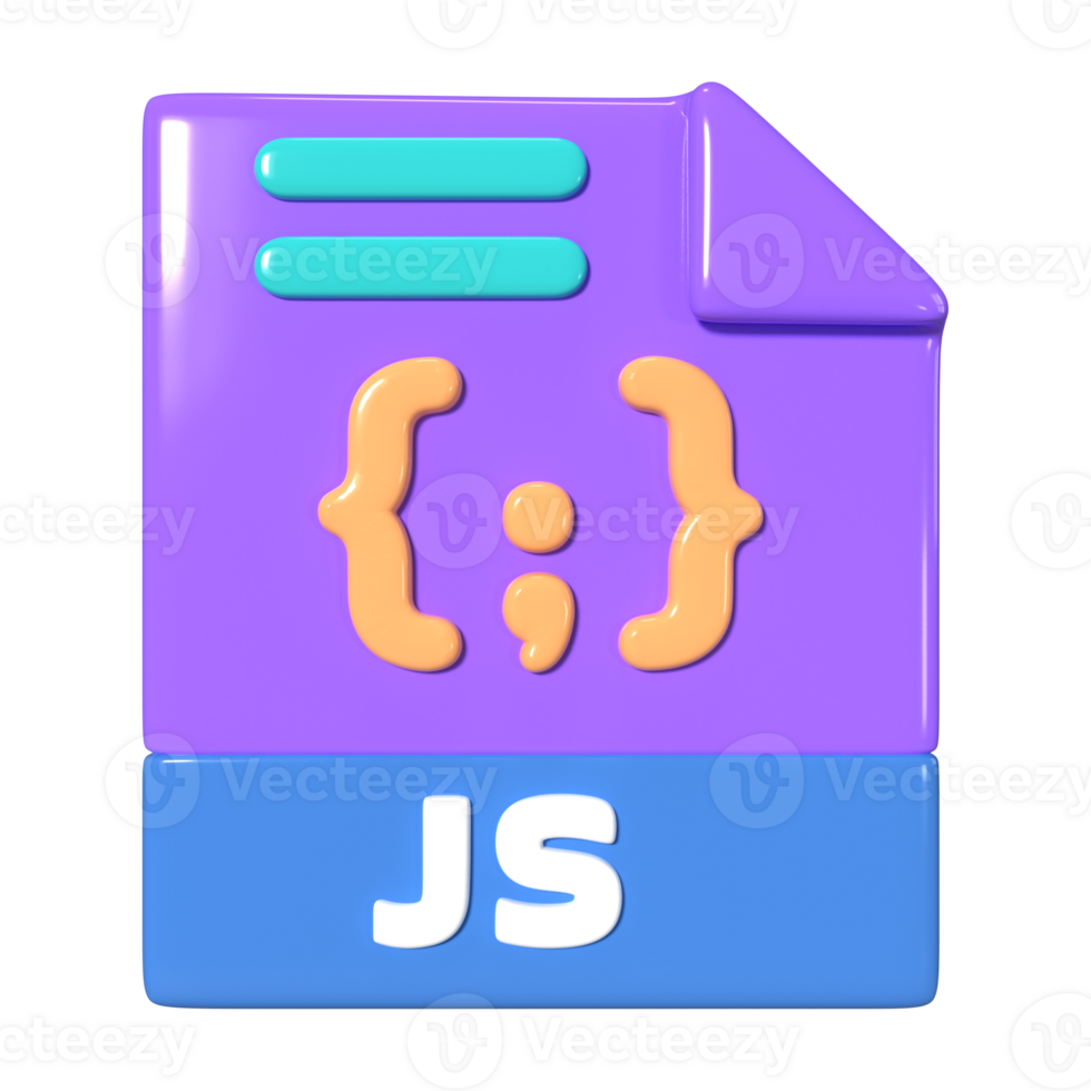 Javascript File 3D Illustration Icon 42382085 PNG