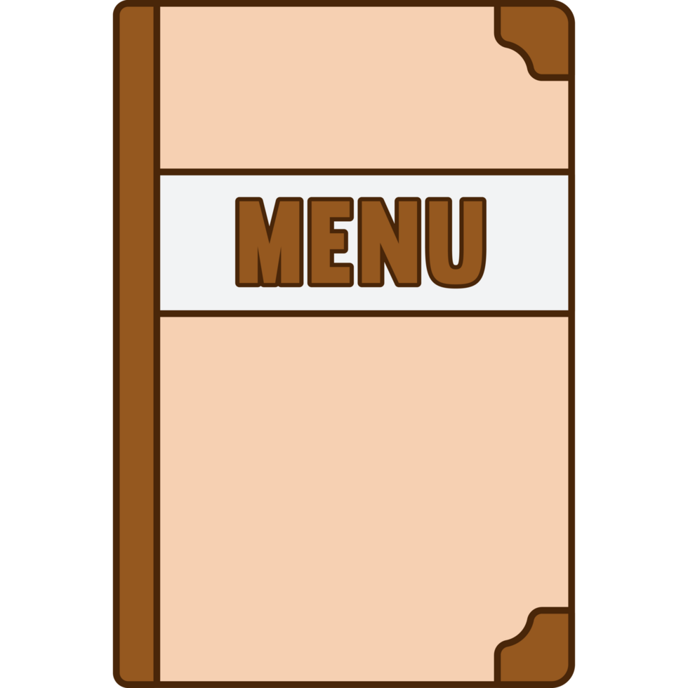 Menu Book Illustration png