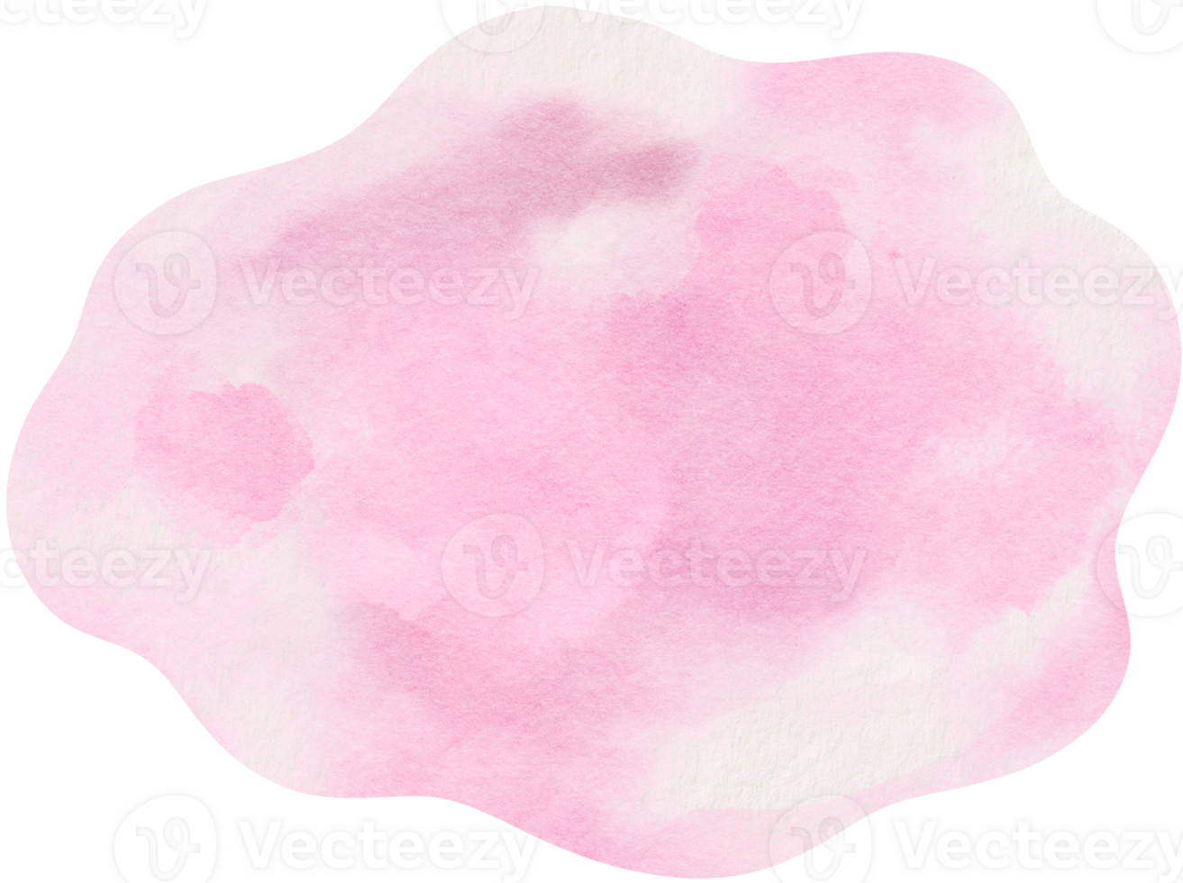 Watercolor hand drawn illustration of splash in pink color png