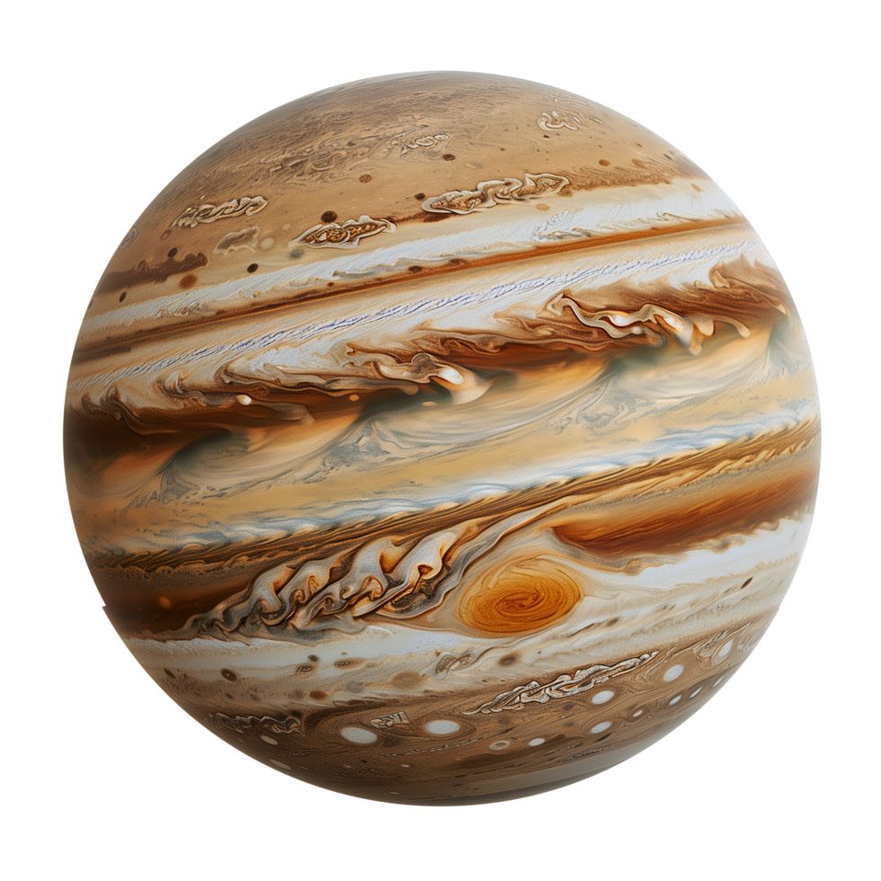 ai generato realistico Giove pianeta isolato Immagine png