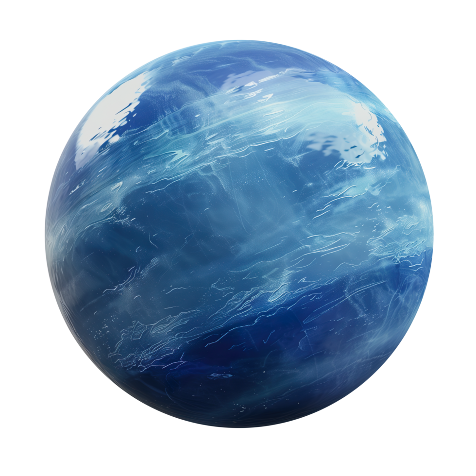 AI generated Realistic neptune planet isolated image png