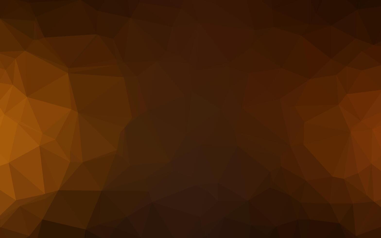 Dark Yellow, Orange vector polygon abstract backdrop.