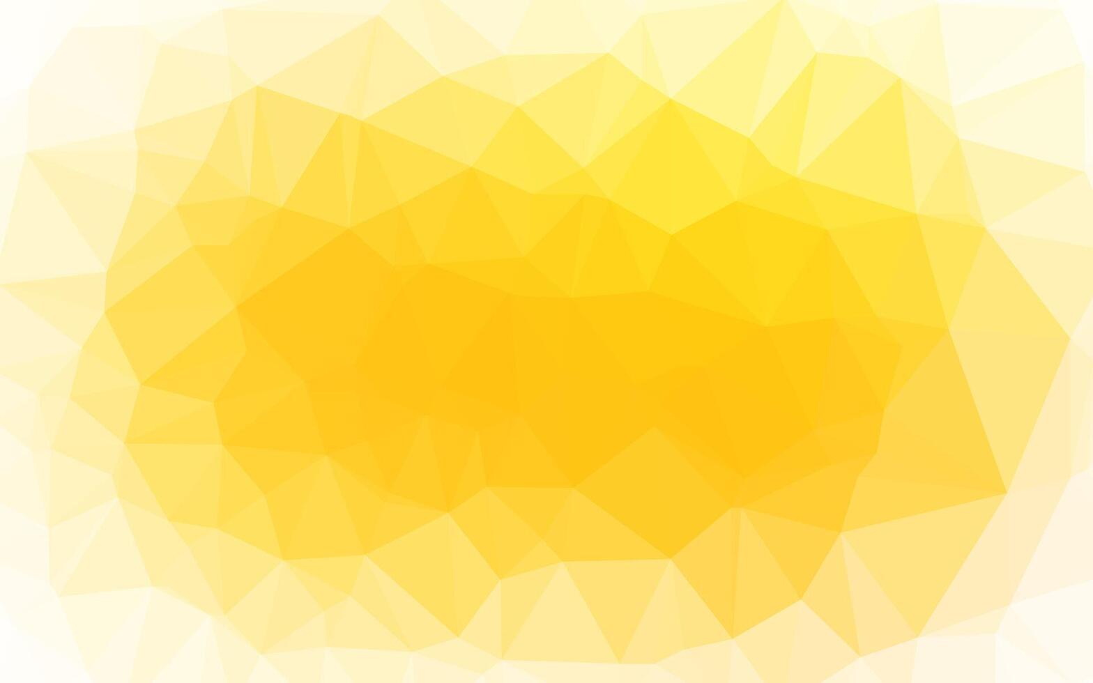 Light Yellow, Orange vector polygonal background.