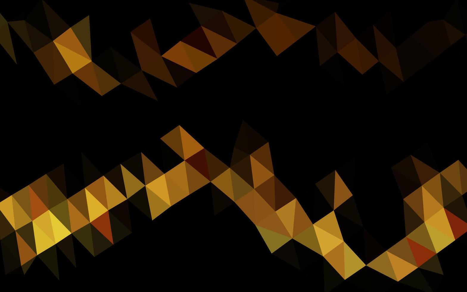 diseño abstracto de polígono de vector amarillo oscuro, naranja.