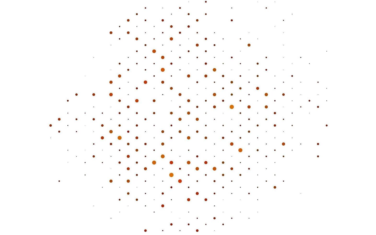 Light Yellow, Orange vector pattern with spheres.