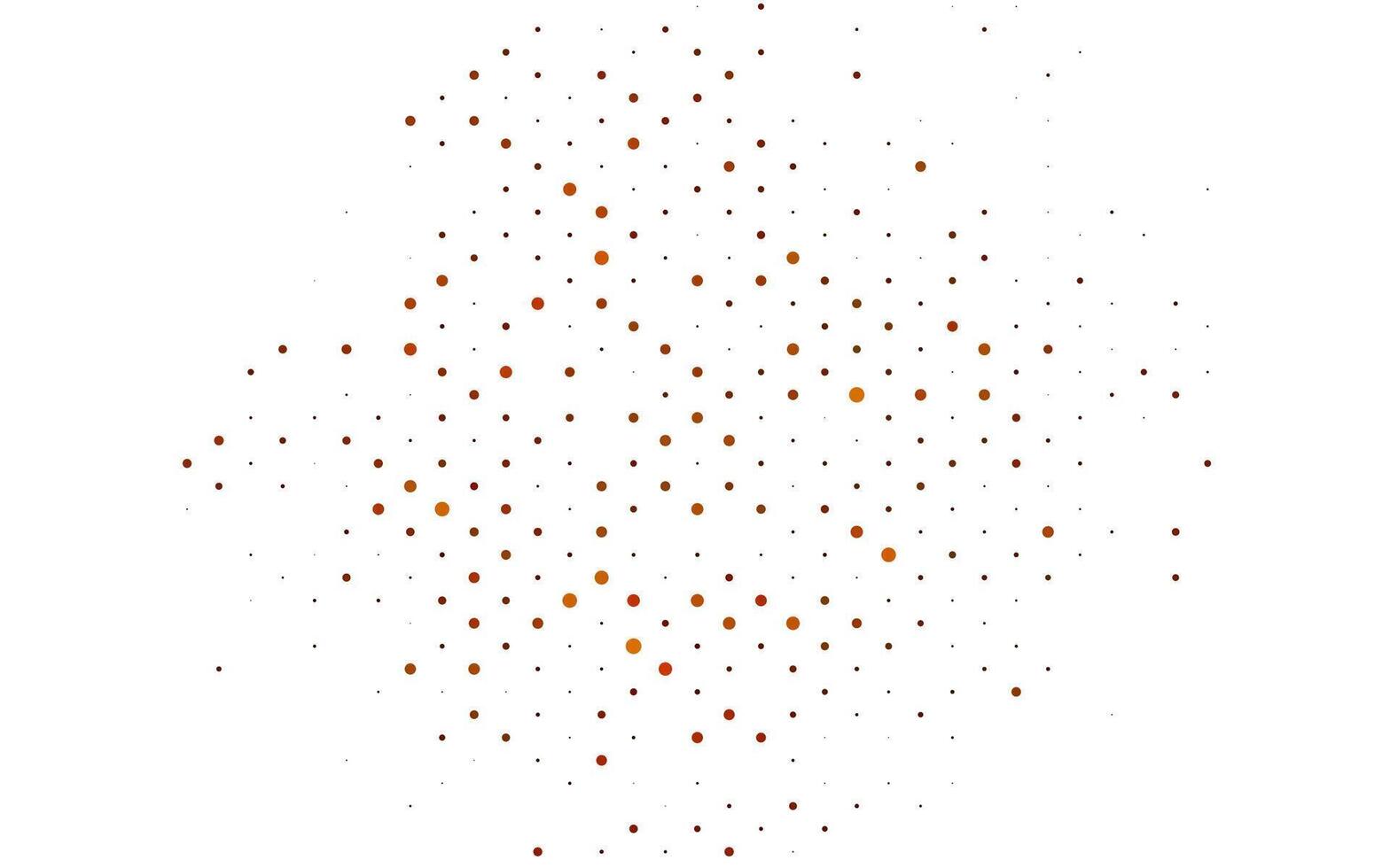 Light Yellow, Orange vector pattern with spheres.