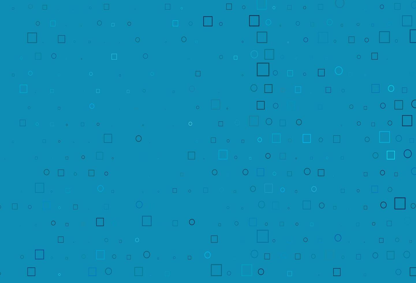 Light BLUE vector cover with circles, cubes.