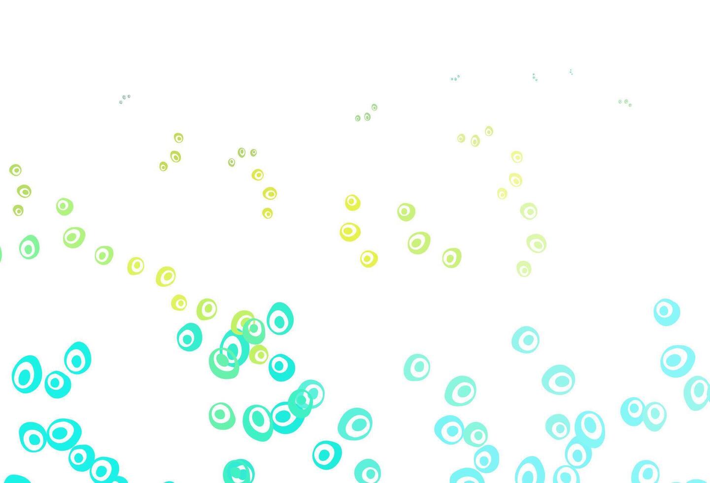 Light Blue, Yellow vector cover with spots.