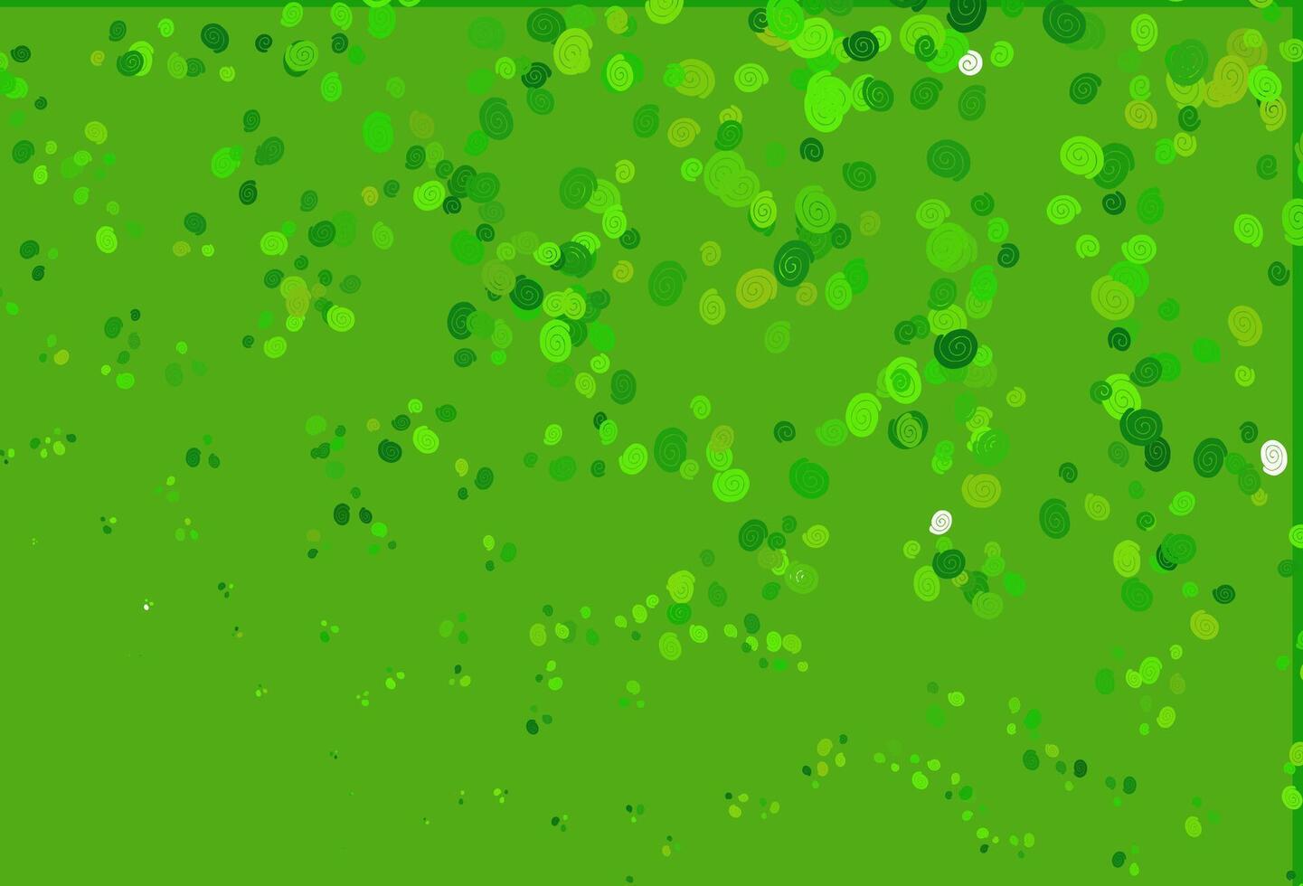 Light Green vector background with bubble shapes.