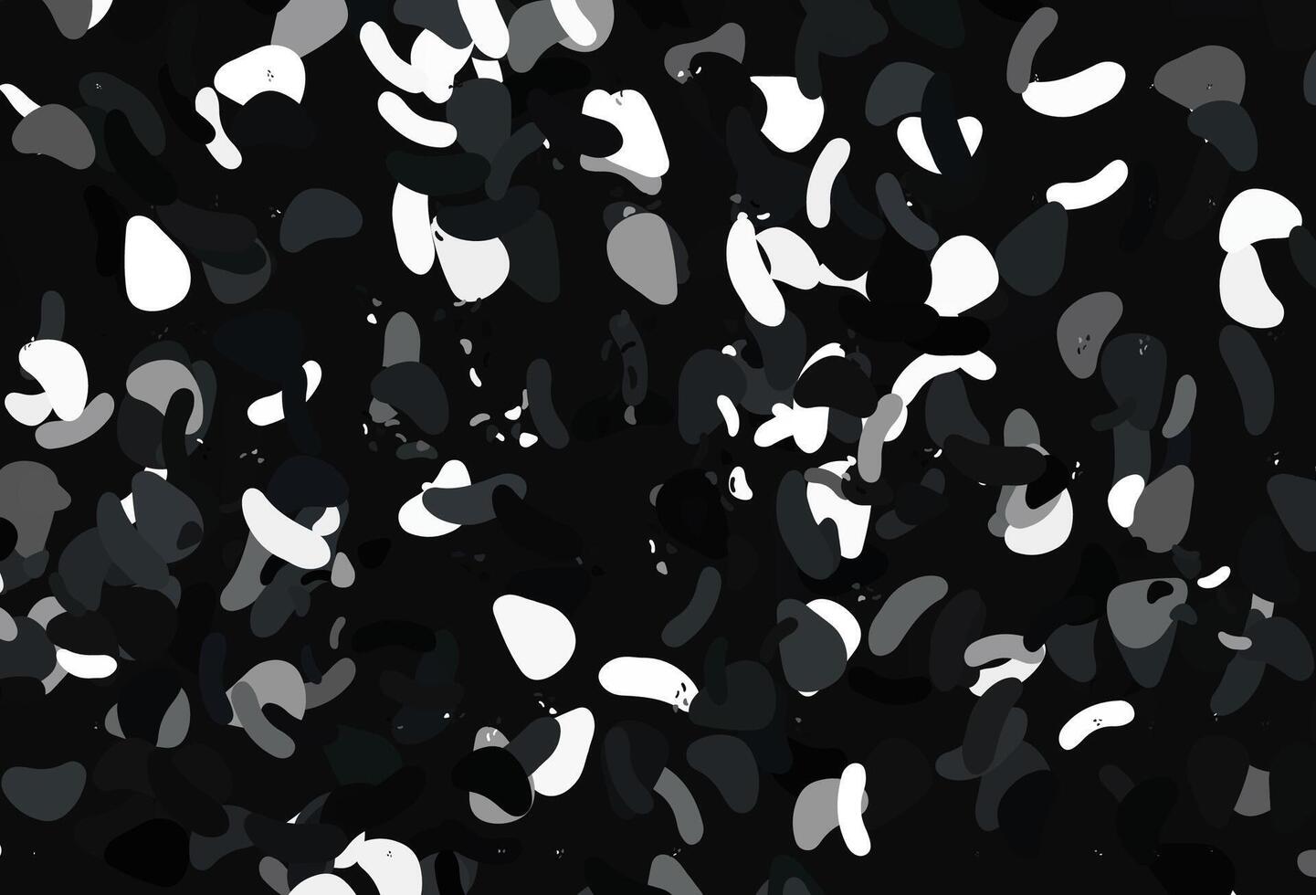 textura vectorial negra clara con formas aleatorias. vector