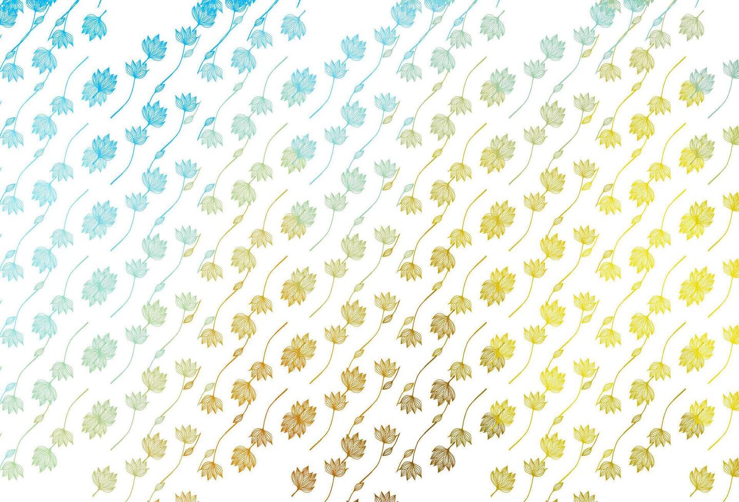 Light Blue, Yellow vector sketch texture.