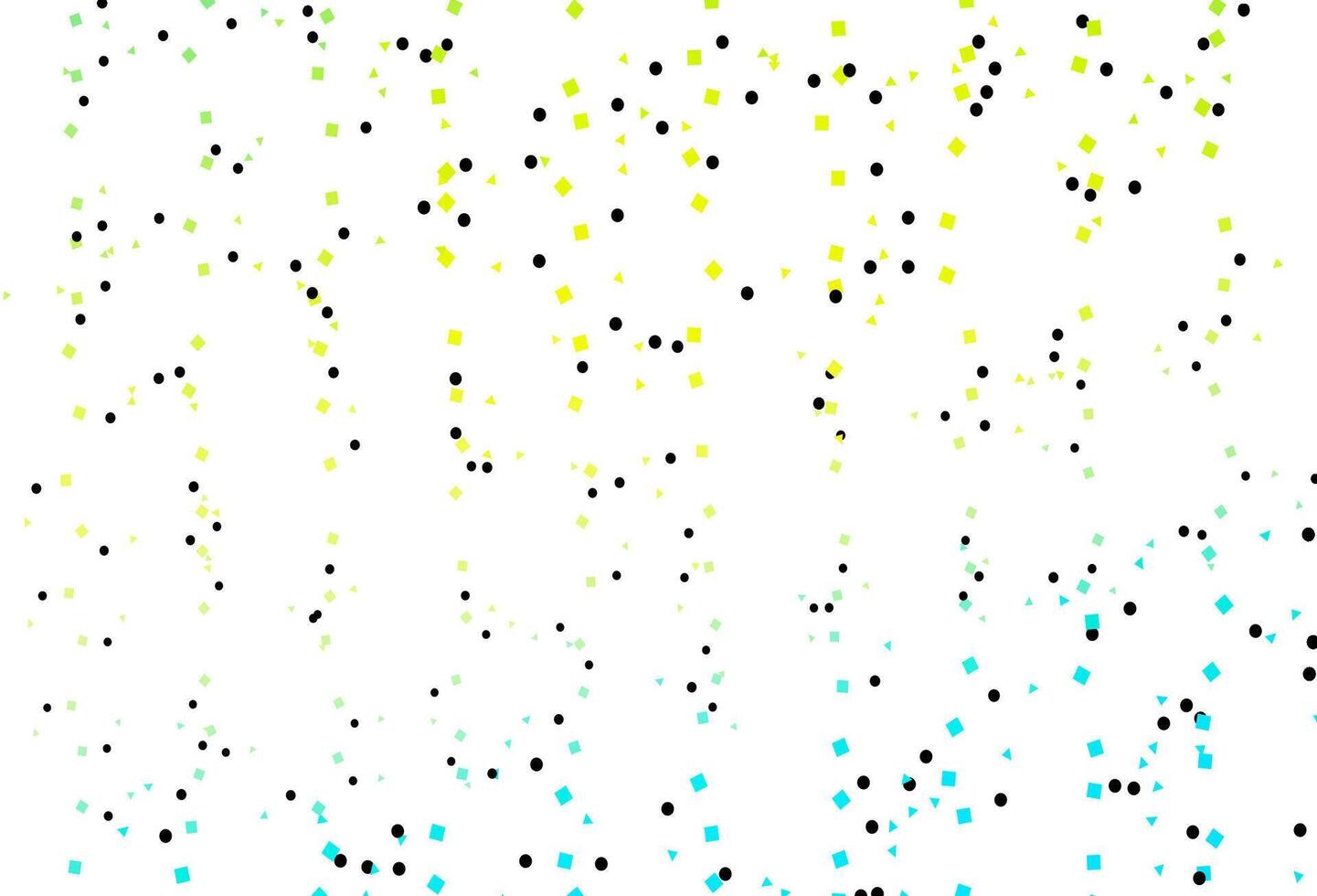 Light Blue, Yellow vector cover in polygonal style with circles.