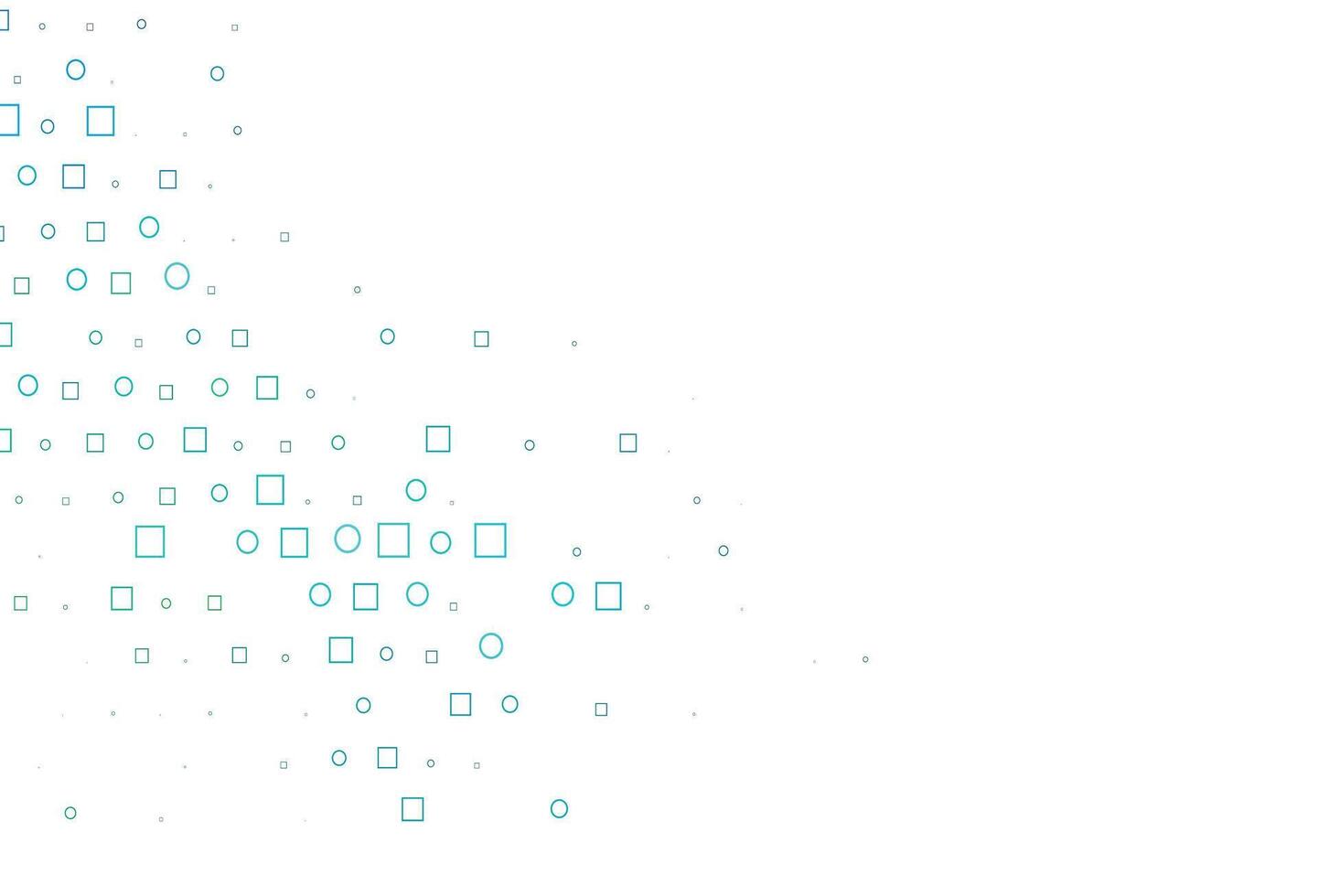 Light BLUE vector background with circles, rectangles.