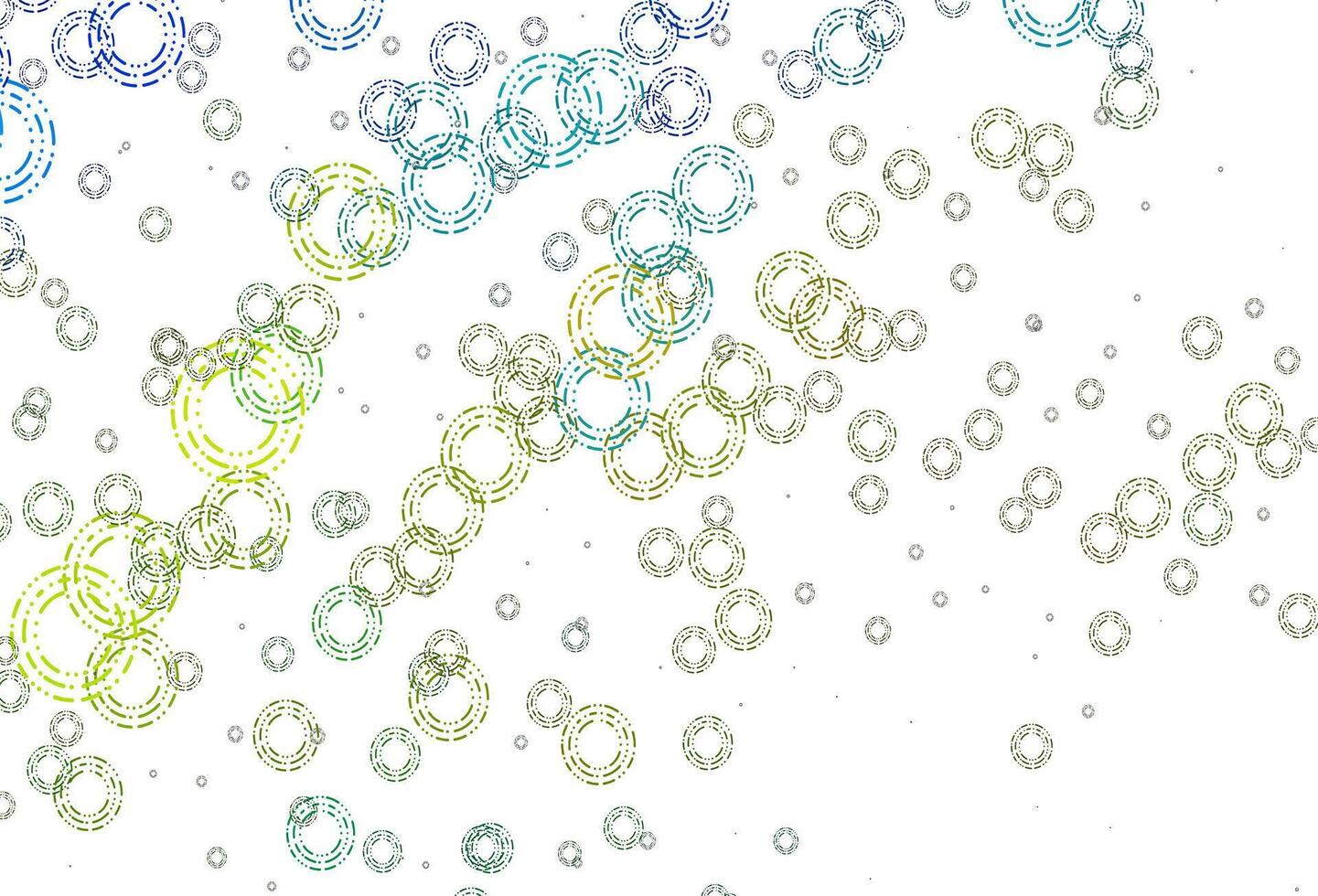 Light Blue, Yellow vector cover with spots.