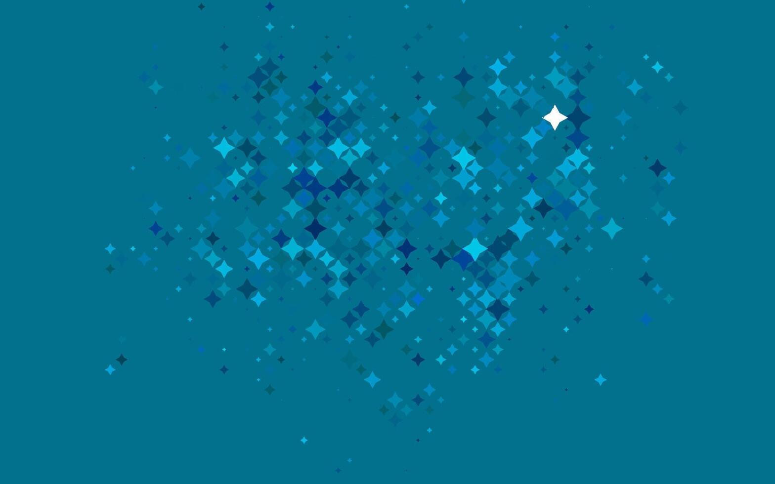 diseño de vector azul claro con estrellas brillantes.