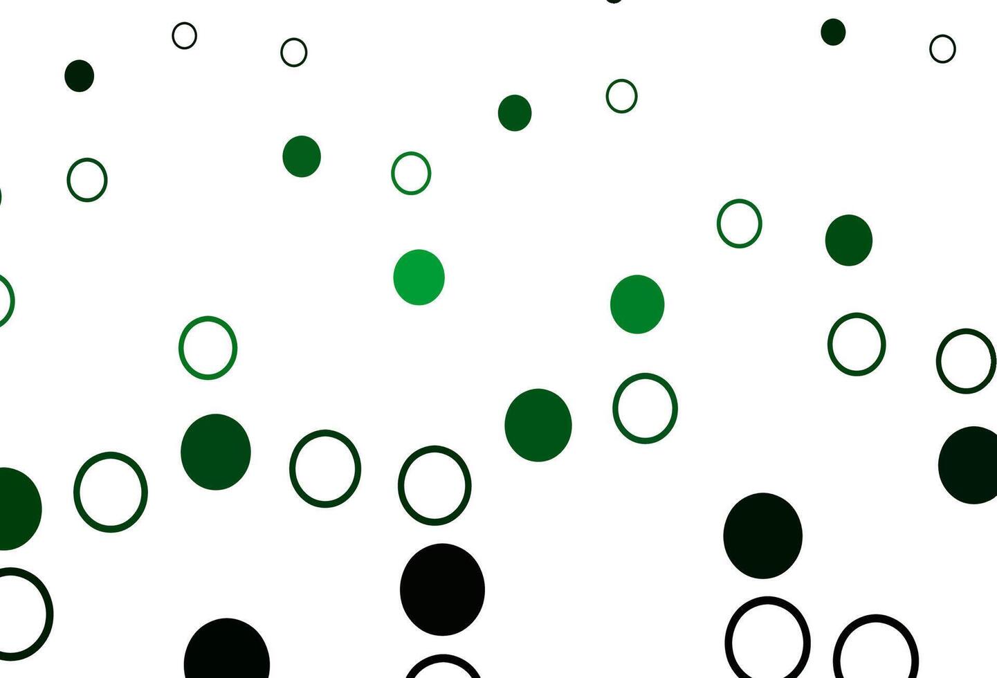 Light Green vector background with bubbles.