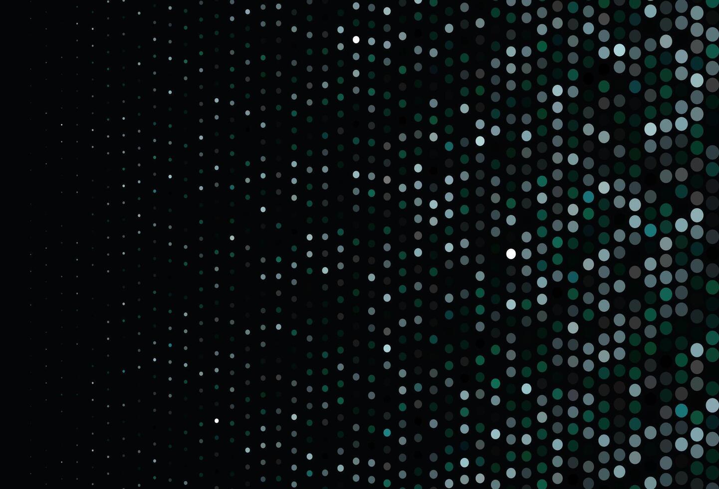 Dark Green vector background with bubbles.