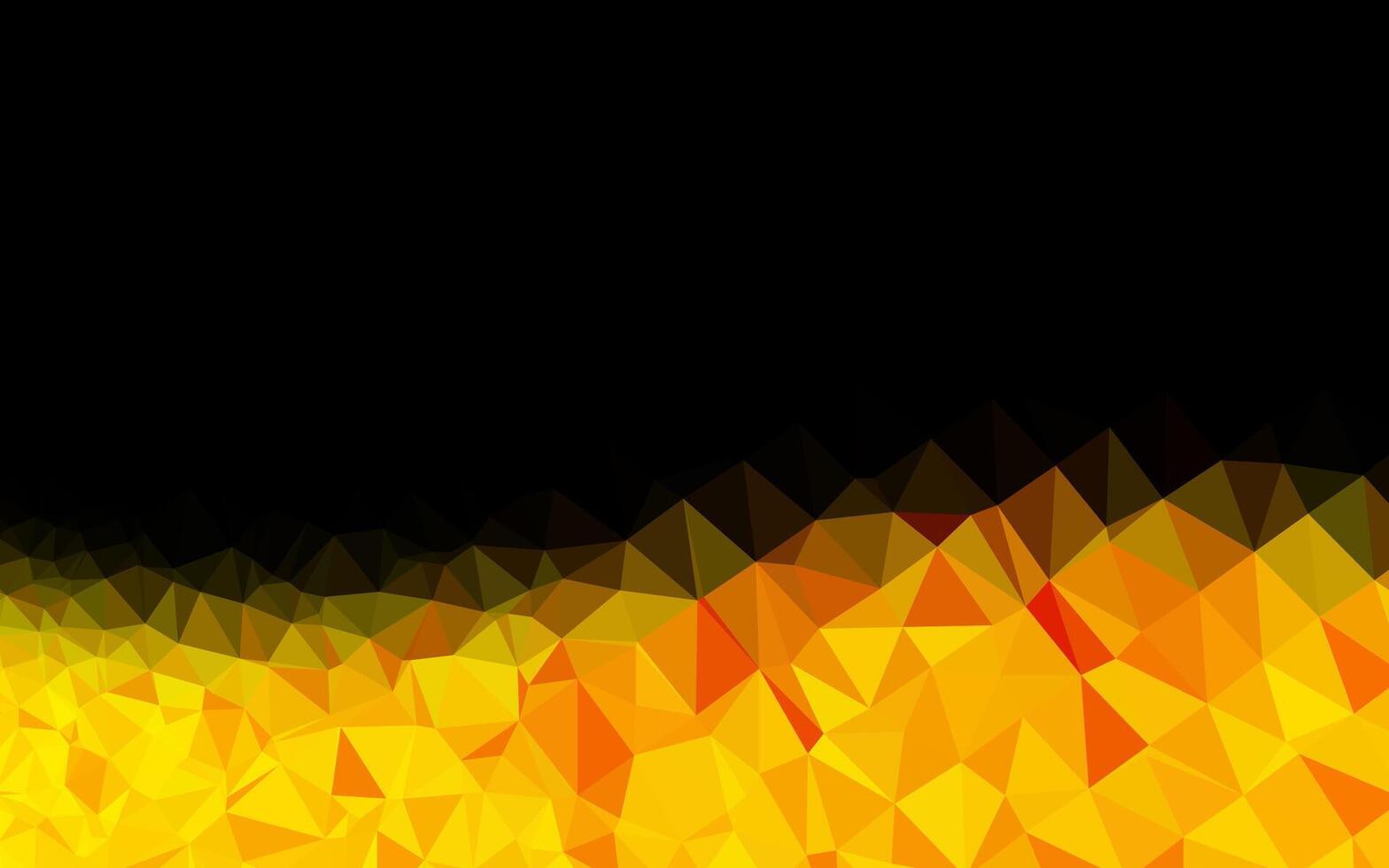 Light Yellow, Orange vector low poly layout.